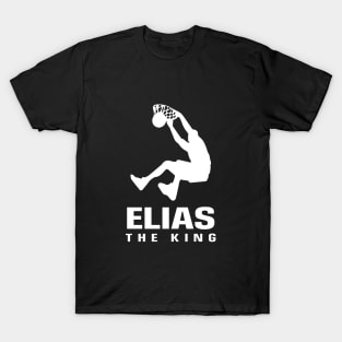 Elias Custom Player Basketball Your Name The King T-Shirt